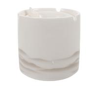 GLEAVI Posacenere e Base Stabile in Ceramica con Coperchio Antivento Rotondo per Uso Interno ed Esterno su Balcone, Patio o Scrivania Moderna