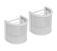 GLEAVI Protezione Antivento per Microfono Portatile a Forma di U, Filtro Anti-pop in Metallo Resistente, Schermo Antivento Bianco per Trasmissioni, Registrazioni e Uso Professionale, Set