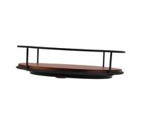 GLEAVI ripiano rotante supporto per olio per piano cucina Organizzatore portaspezie Lazy Susan organizzatore di condimenti Lazy Susan da bancone Di legno Light Brown