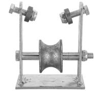 GLEAVI Ruote a rulli telescopiche a forma di U per binari per capannoni - Componenti scorrevoli antivento per binari per sistemi di per capannoni esterni, rifugi per feste in giardino