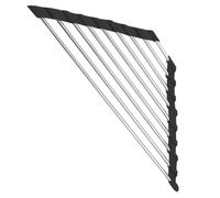 GLEAVI Scolapiatti Angolare Triangolare in Acciaio con Supporto Organizer Lavello per Cucina Gocciolatoio Lavello Resistente Spugne e Accessori