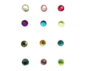 GLEAVI Segnabicchieri Magnetici in Acrilico 12 Pezzi per Festa e Confraternita, Marcatori Bicchieri senza Odore per Identificare Calici da Vino Facilmente Colore Casuale