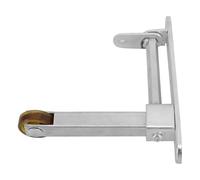 GLEAVI Sequenziatore Porta Tagliafuoco in Metallo Chiudiporta Idraulico Dispositivo Coordinatore Doppia Apertura per Porte Scorrevoli Ferramenta per Chiusura Automatica in Spazi