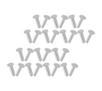 GLEAVI Set 14 Paia Rivetti in Acciaio Inox per Manici Coltelli da Chef Perni Fissaggio Impugnature in Legno Accessori Fai da Te per Riparazione e Manutenzione Coltelli da Cucina