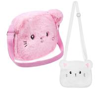 GLEAVI Set 2 Borse a Tracolla in Morbido Tessuto Piccole Borse Morbide con Cerniera Tracolla Regolabile Accessori Carini per Uso Quotidiano e Viaggi