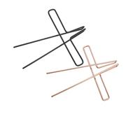 GLEAVI Set 2 Fermagli per Spartiti Musicali in Metallo Resistente Porta Pagine per Libri Musicali Clip Pratiche e Stabili per Lettura Spartiti Pianoforte Colori Rosa Oro e Nero