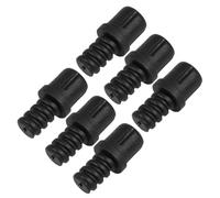 GLEAVI Set 6 Pezzi Adattatori per Manico Scopino Wc Connettore a Vite Autobloccante in Plastica per Testina Scopino Ricambio Accessori per Aste Pulizia Bagno