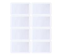 GLEAVI Set da 8 Pezzi di Cunei per Fermaporta in PVC Trasparente Spessori per Mobili e Wc Design a Coste Livellatori per Tavoli e Sedie Multifunzione Adattabili e Tagliabili per Uso