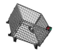 GLEAVI Set da Gioco Recinzione in Plastica in Miniatura Grigia, Accessorio Decorativo per Micro Paesaggi, Set Blocchi Fai da Te per Diorami Educativi Adolescenti, Base Costruzione