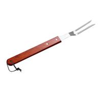GLEAVI Set Manico in Legno Antiscottatura di Forchette e Spatole per Barbecue in Inossidabile per Grigliate All'aperto in Compagnia