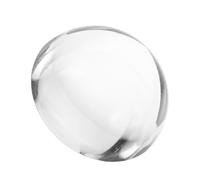 GLEAVI Sfera di Cristallo da Tavolo Semicircolare Trasparente 50mm Base Piatta, Globo Decorativo per Scrivania e Centrotavola, Ornamento in Cristallo per Arredamento Casa e Ufficio