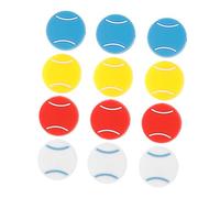 GLEAVI Smorzatori di Vibrazioni per Racchetta da Tennis 12 Pezzi Multicolore in Silicone Morbido Ammortizzatori per Corde Controllo Avanzato degli Urti per Giocatori di Tennis di Tutti
