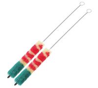 GLEAVI Spazzola la Pulizia Ottavino 2 Pezzi, Set Spazzole Flessibili Riutilizzabili per Strumenti a Fiato, Pennelli Piccoli Leggeri per Cura e Rimozione Polvere su Flauti e Ottavini