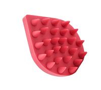 GLEAVI Spazzola Massaggiante e Pulizia Delicata per Chioma in Silicone Rossa a Forma di Goccia Funzione Massaggio per Capelluto e Chioma Bagnati
