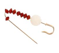 GLEAVI Spilla da Donna Verde e Bianca Spilla di Sicurezza Grande Radice di Bodhi Accessorio Artigianale Elegante per Scialli e Sciarpe per Maglioni e Outfit Raffinati