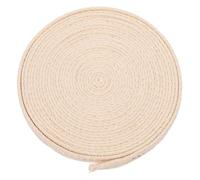 GLEAVI Stoppino in Cotone Piatto 2 CM Larghezza 6 Metri Rotolo per Lanterne a Olio Fai da Te Accessori per Lampade a Olio Paraffina Compatibile Bruciatori a Cherosene Uso Domestico