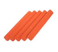 GLEAVI Strisce Autoadesive per Bacheca in Feltro Arancione, Set da 5 Pezzi con 30 Puntine, Pannello per Appunti e Promemoria, per Ufficio, Aula e Casa, Dimensioni 5x33x1,2 Cm