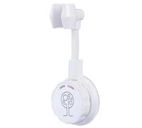 GLEAVI Supporto per Soffione Doccia Girevole 360° Colore Avorio Base per Ugello da Bagno Leggero e Stabile Facile da Installare per Uso Bagno