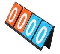 GLEAVI Tabellone Segnapunti Sportivo 4 Cifre Riutilizzabile Marcatore Professionale per Basket e Giochi all’Aperto Accessorio Pratico e Durevole per Allenatori e Arbitri