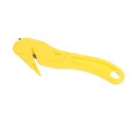 GLEAVI Taglierino Sicuro Portatile per Pacchi e Cartone Cutter Multifunzionale Leggero in Plastica Taglio per Viaggi e Casa Design Compatto Giallo