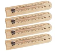 GLEAVI Termometro Analogico in Legno per Interni ed Esterni Termometro da Parete per Cantina e Fermentazione Indicatore Temperatura Rustico per Casa Patio e Sala di Fermentazione