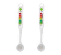 GLEAVI Tester di salinità 2 pezzi: tester di salinità portatile ad alta precisione - misuratore di sale digitale portatile per salamoia, sottaceti, alimenti fermentati e zuppe