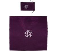 GLEAVI Tovaglia Quadrata per Divinazione Antiscivolo 50x50 Cm, Set 1 Pezzo per Gioco dei Tarocchi e Astrologia Creativa, Porta-tavolo Portatile per Uso da Consulenti e Psicologi