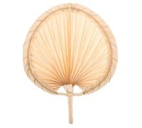 GLEAVI Ventaglio Intrecciato in Foglia di Palma Ventilatore Portatile Tropicale Ventilatore Fresco per Uso All'aperto Accessorio per Festa Estiva e Spiaggia