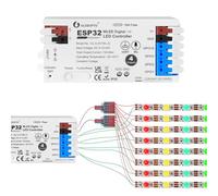 GLEDOPTO Controller LED WiFi 4 vie ESP32 WLED - Compatibile con Alexa/Google Home - per strisce LED RGB 5-24 V - Max 15 A - GL-C-017WL-D (1 pezzo)