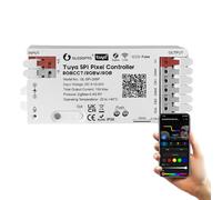 GLEDOPTO LED Controller Pixel Tuya SPI RGBCCT RGBW RGB WiFi ZigBee Controller LED Sincronizzazione dinamica luce-musica Compatibile con Smart Life Google Assistant Alexa