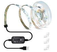 GLEDOPTO ZigBee 3.0 DC 5V USB TV Retroilluminazione USB Led Strip Controller Pro Kit con 2M RGBCCT IP20 Striscia Luci Compatibile con Amazon Echo Plus SmartThings APP/Voice Control/RF Remote Control