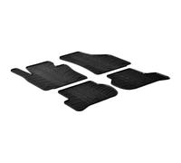 Rubber Car Mats - Set tappetino in gomma Seat Leon Cupra 1P più clip montaggio profilo a T, 4 pezzi