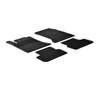 Tappetini in Gomma Compatibile con Mercedes Clase B W246 2011-2019/Clase A W176 2012-2018/CLA/GLA 2014-2020 (Profilo G 4-Parti + Clip di Montaggio)