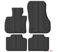 Gledring Set di tappetini in gomma compatibili con BMW X2 (U10) 2023- escluso iX2 (profilo T 4 pezzi + clip di montaggio)