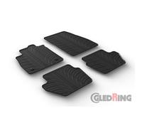 Gledring Tappetini in Gomma Compatibile con Ford Fiësta 5-Porte 2017- & Ford Puma 2019- (Profilo T 4-Parti + clip di Montaggio)