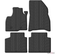 Gledring Set di tappetini in gomma compatibili con Dacia Bigster 4 x 4 (benzina) 2024 (profilo a T 4 pezzi + clip di montaggio)