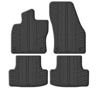 Gledring Gl 0476 Set Tappeto di gomma kq 11/2017- (T Profilo 4-pièces + Clip di montaggio), Black