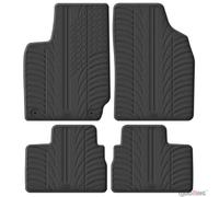 Gledring Set di tappetini in gomma compatibili con Leapmotor T03 2024 (profilo a T 4 pezzi + clip di montaggio)