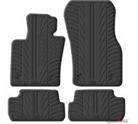 Gledring Set di tappetini in gomma compatibili con Mini F66 3 porte 2024 (profilo a T 4 pezzi + clip di montaggio)