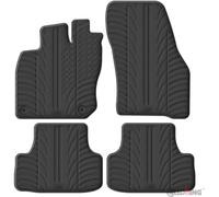 Gledring Set di tappetini in gomma compatibili con Volkswagen T-ROC II eTSI 2025 (profilo a T 4 pezzi + clip di montaggio)