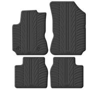 Gledring Tappetini in Gomma Compatibile con Audi A4 1996-2000 (Profilo T 4-Parti + clip di Montaggio)
