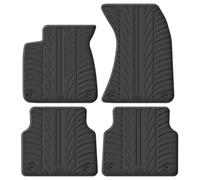 Gledring Tappetini in Gomma Compatibile con Audi A8 (4H) 2010-2017 (Profilo T 4-Parti + Clip di Montaggio)