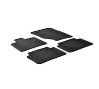Gledring Tappetini in Gomma Compatibile con Audi Q7 2006-2015 (Profilo T 4-Parti + Clip di Montaggio)