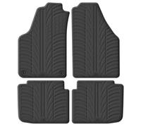 Gledring Tappetini in Gomma Compatibile con Fiat Idea 2006- / Lancia Musa 2007- (Profilo T 4-Parti + Clip di Montaggio)