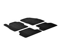 Gledring Tappetini in Gomma Compatibile con Ford Focus II 2005-2011 (Profilo T 4-Parti + Clip di Montaggio)