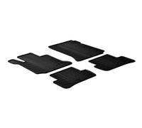 Gledring Tappetini in Gomma Compatibile con Mercedes Clase C W204 2007-2013 (Profilo T 4-Parti + Clip di Montaggio)