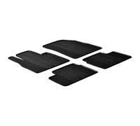 Gledring Tappetini in Gomma Compatibile con Nissan Micra 2011-2017 (Profilo T 4-Parti + Clip di Montaggio)