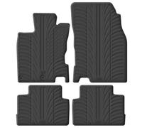 Gledring Tappetini in Gomma Compatibile con Nissan Qashqai 2014-2020 (Profilo T 4-Parti + Clip di Montaggio)