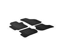 Gledring Tappetini in Gomma Compatibile con Volkswagen Golf V,VI Plus 2009- / Seat Toledo 2005-2012 (Profilo T 4-Parti + Clip di Montaggio)