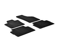 Gledring Tappetini in Gomma Compatibile con Volkswagen Sharan 2010- / Seat Alhambra 5-Porte 2010- (Profilo T 4-Parti + Clip di Montaggio)
